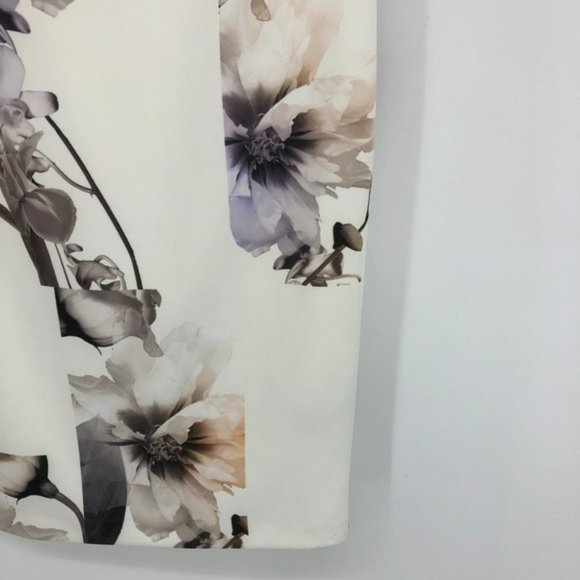 Ted Baker Sadie White Floral Off Shoulder Midi Pencil Dress NWT size 1 XS S - Picture 13 of 16